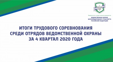 Итоги трудового соревнования среди отрядов ведомственной охраны за 4 квартал 2020 года